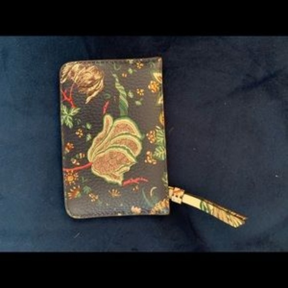 Tory Burch Floral Tassel Topcard Wallet - Picture 4 of 5